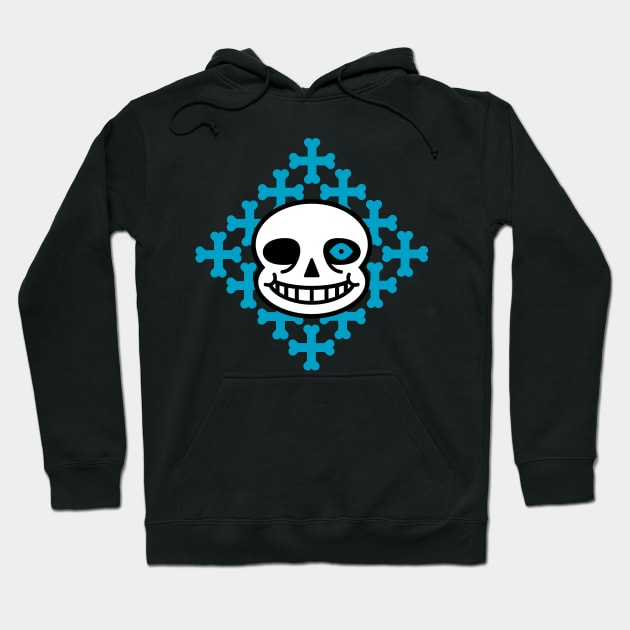 Sans Blue Bones Hoodie by evasinmas